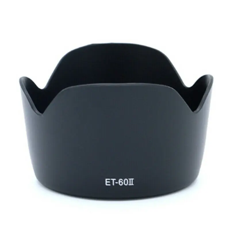 ET-60 II Lens Hood For EF 75-300mm F/4-5.6 III 4-5.6 II USM EF-S 55-250mm 75-300mm F/4-5.6