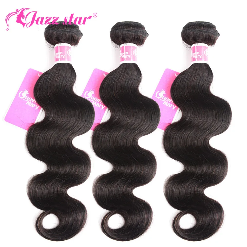 

Brazilian Hair Weave Bundles Body Wave Bundles 3 or 4 Pcs/Lot 100% Human Hair Bundles Jazz Star Non-Remy Hair Extensions