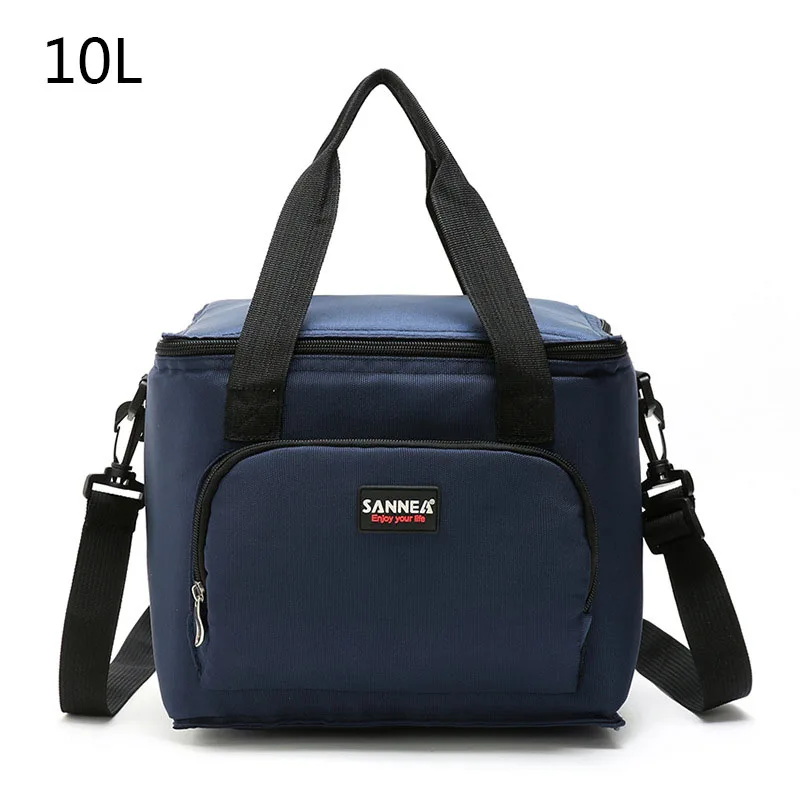 10L Cooler Bag Thermal Insulated Refrigerator Tote Lunch Box Zipper Accessories Case Picnic Bag Fresh Keeping Organizer