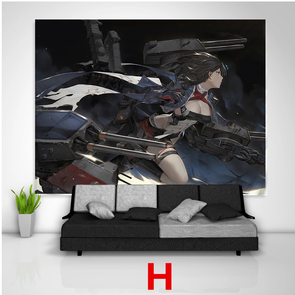 Azur Lane Enterprise Belfast Akagi Canvas Painting Decor Pictures Wall Art Prints Posters for Bedroom Home Decoration No Frame