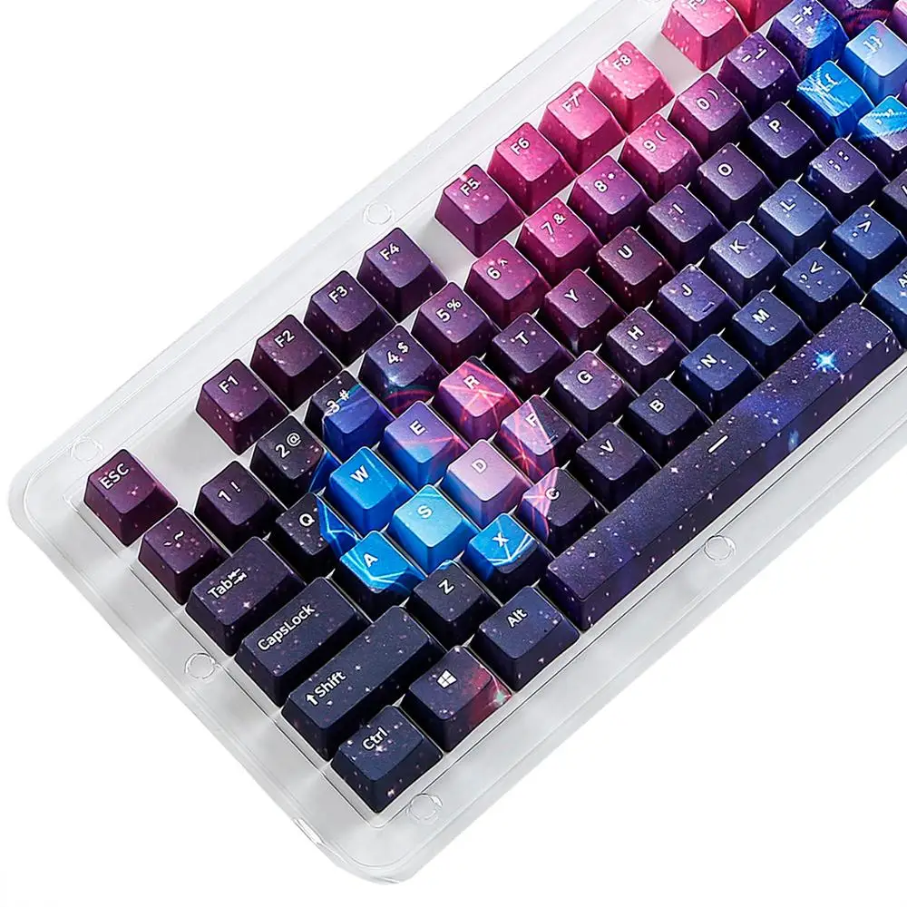 108 key thermal sublimation PBT key cap cherry MX key cap top print 61/87/104 MX switch mechanical and optical game keyboard