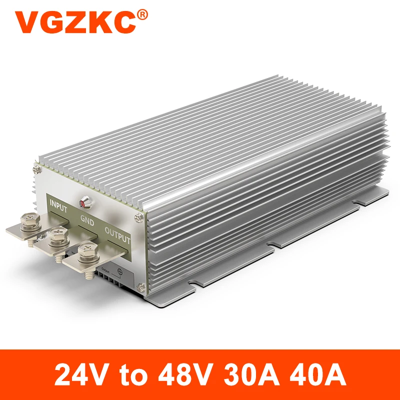 VGZKC 24V to 48V 30A 40A DC power boost module 24V to 48V 1920W automotive power converter-booster