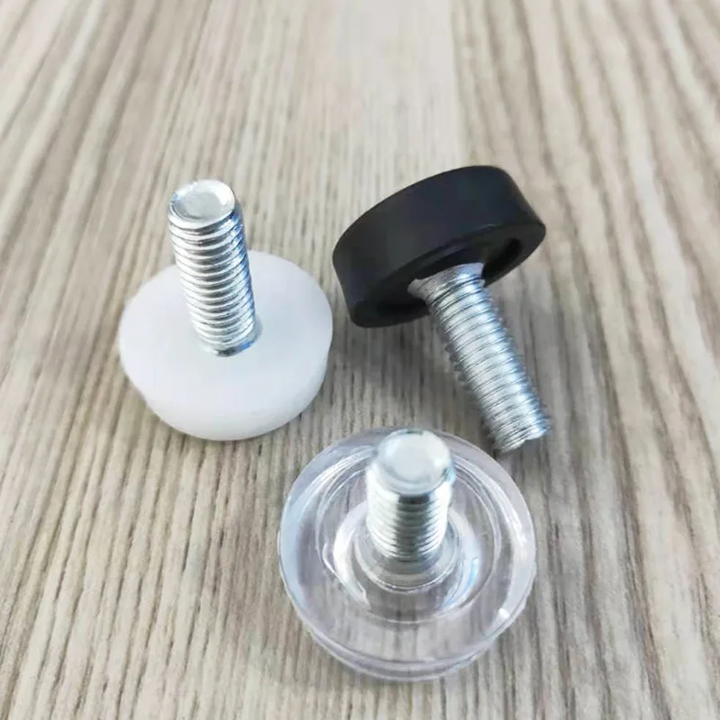 黒、透明な調節可能なフットパッド、ソファクローゼット用のraisedフットパッド。
