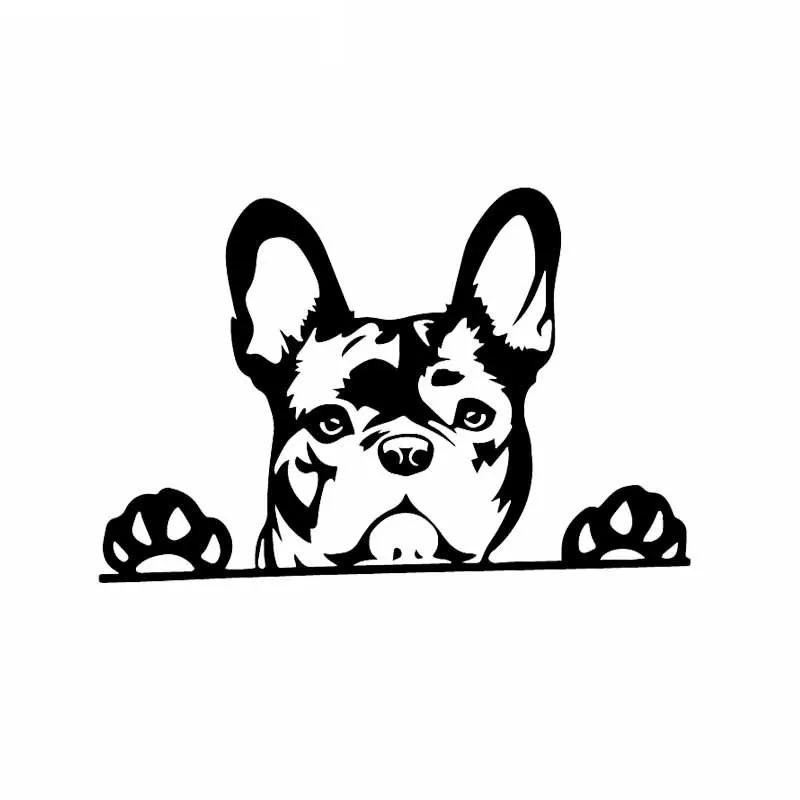 Creative Vinyl Car Sticker Paws Up French Bulldog Frenchie Bully Dog Decal for Vw Beetle Tucson Megane 2,15cm*10cm