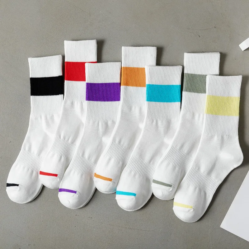 Socks White Fashion Striped Short Socks for Woman Harajuku Hip Hop Skateboard Crew Socks Cotton Casual Mujer Cute Women Sock Sox