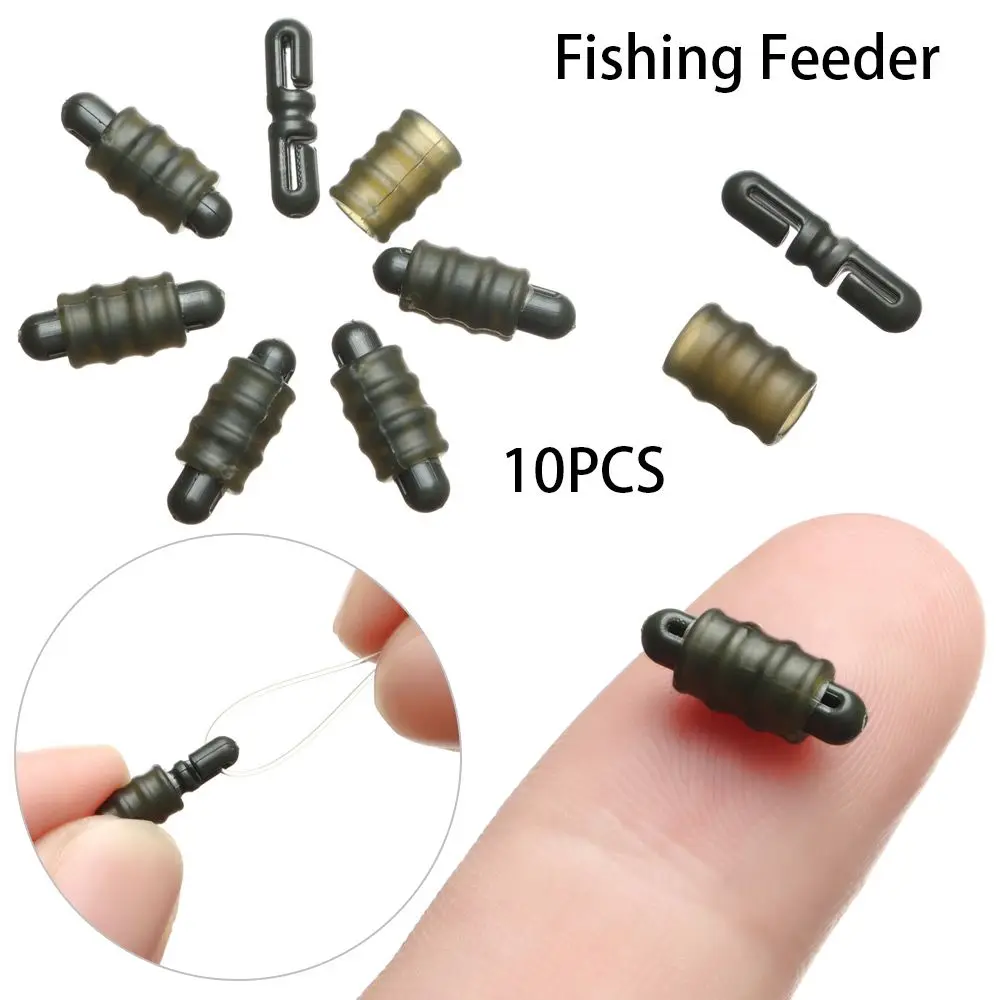 Shock Quick Change Beads Change Hook Length Terminal Bead Fishing Rigs Connector Bead Line Holder Trough Fishing Feeder