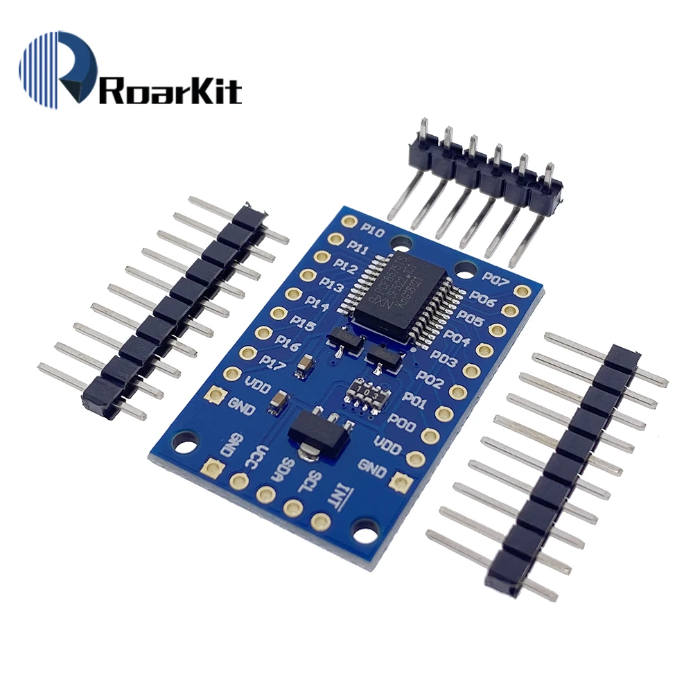 PCF8575 Module Expansion IO port Expander board DC 2.5-5.5V I2C communication control 16 IO ports For Arduino