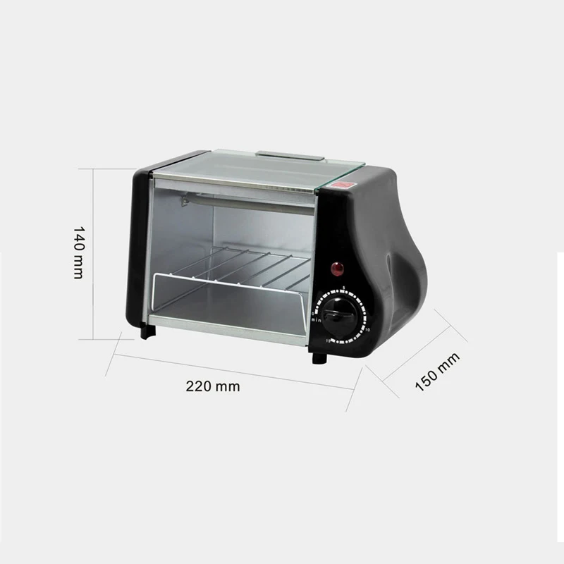 Мини-электрическая духовка многофункциональная домашняя машина для выпечки завтрака гриль жареные яйца омлет Высокое качество 220 В 800 Вт KX13