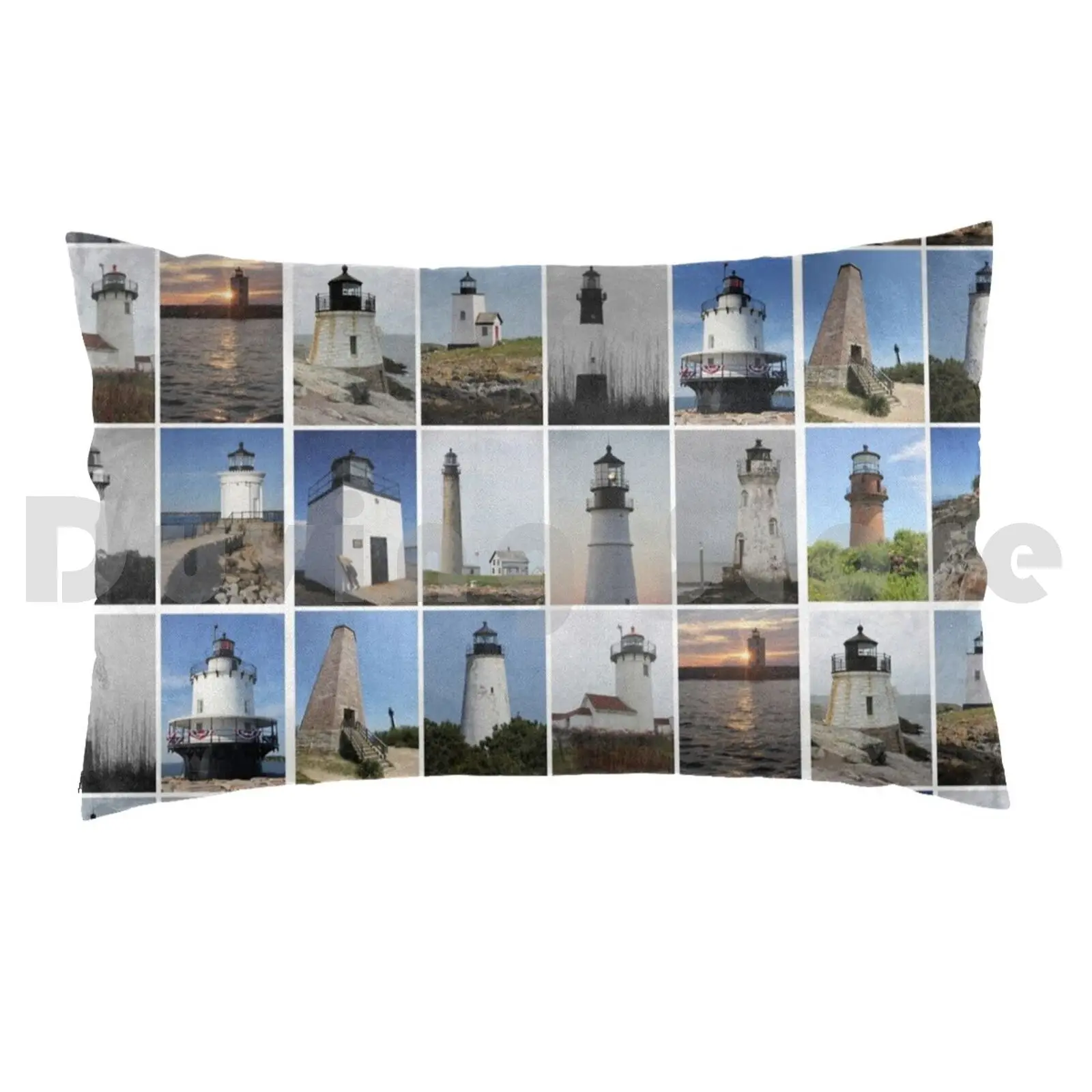 Atlantic Lighthouse Collection Pillow Case Printed 35x50 Lighthouses Light Beacon Light Tower Tower Towers