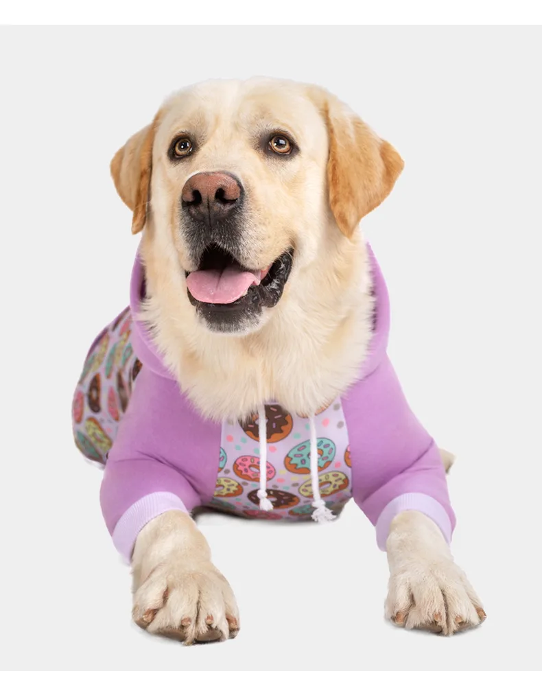 Big Dog  Hoodie – soft and Warm Dog Hoodie Sweater, Cute Print Pattern Dog Winter Coat Cold Weather ClothingBig Dog Clothes