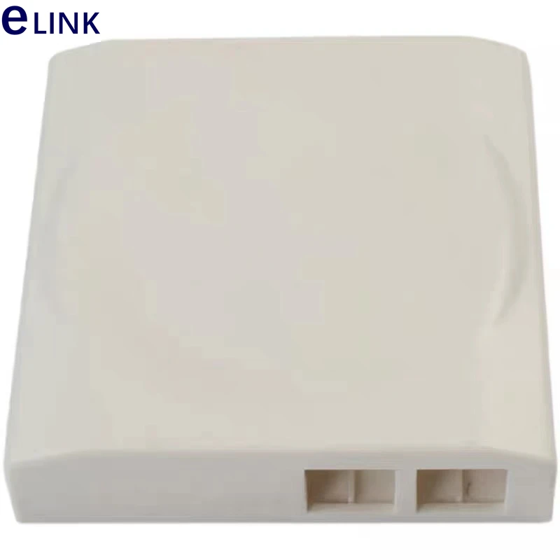 FTTH 터미네이션 박스 SC, 영국 80 스타일 데스크탑 박스, ABS 미니 패치 패널, 광섬유 분배 터미널, 2 포트, 20 개