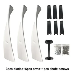 New Vertical Axis Blades with Brackets for 600W 1000W 2000W 3KW DIY Windmill Wind Turbine Generator Blades