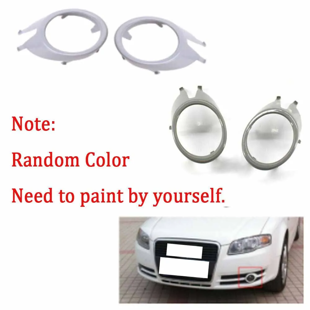 Front Fog Light Lamp Grille Grill Cover For Audi A4 B7 S4 05-08 Pair Cabriolet 8E0 807 819 / 8E0 807 820 Not for sports S-LINE