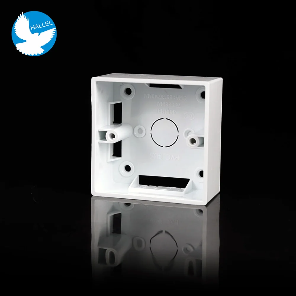 White 35 | 40 | 52 mm Switch Installation Box Wall Surface Junction Outfit Box, Socket External Mounting Outlet Box