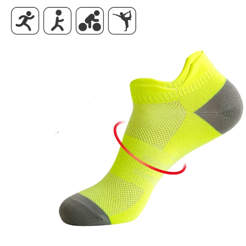 New Professional Sports Socks Women\'s Running Socks Men\'s Marathon Shallow Mouth Breathable Fitness Quick-Qrying Boat Socks