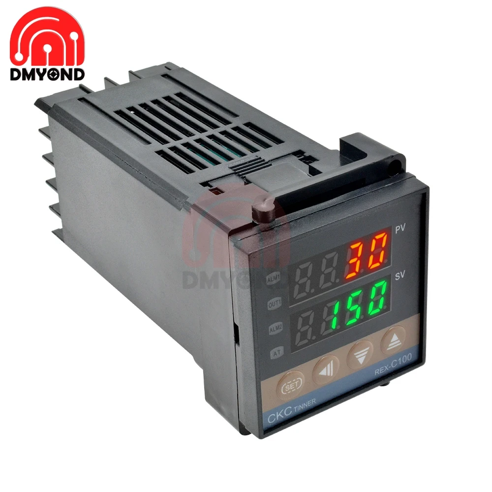 New REX-C100 Digital Temp Thermostat Thermometer SSR Relay output LED Digital PID Temperature Controller Thermoregulator 0-999℃