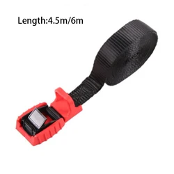 4.5/6M Tie Down Strap Strong Ratchet Belt Travel Tied Cargo Tie Cargo Binding Strap Adjustable Nylon Tension Belt Alloy Buckle