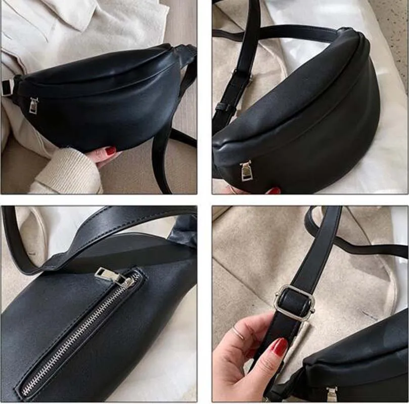 Luxury Brand Designer Women Waist Bag High Quality Soft Leather Fashion Chest Bag Female Fashion Shoulder Bags Ladies Fanny Pack