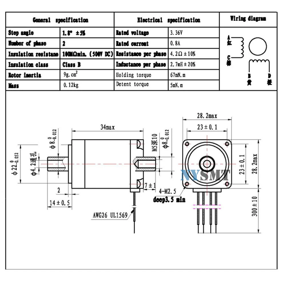 Imagem -03 - Suporte do Motor Deslizante Smt Suporte do Motor Smt Apenas para 28 Motores de Passo Motor Não Incluído