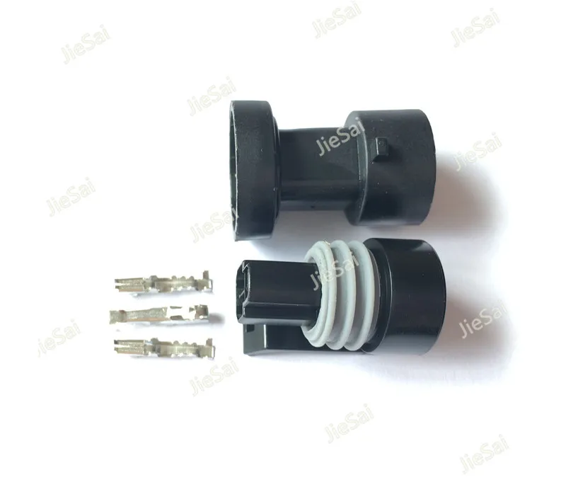 Female Male Delphi 3 Pin 12110192 / 12065287 Water Temperature Sensor Connector Restrictor Air Damper  For Buick Excelle