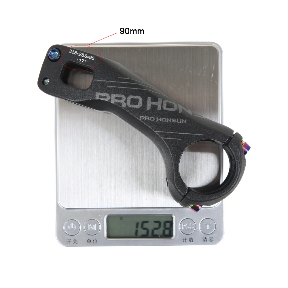 HONSUN CNC Aluminum Alloy Road/Mountain Bicycle Stem 70MM/90MM 31.8*28.6MM XC MTB AM Bice Handlebar Parts