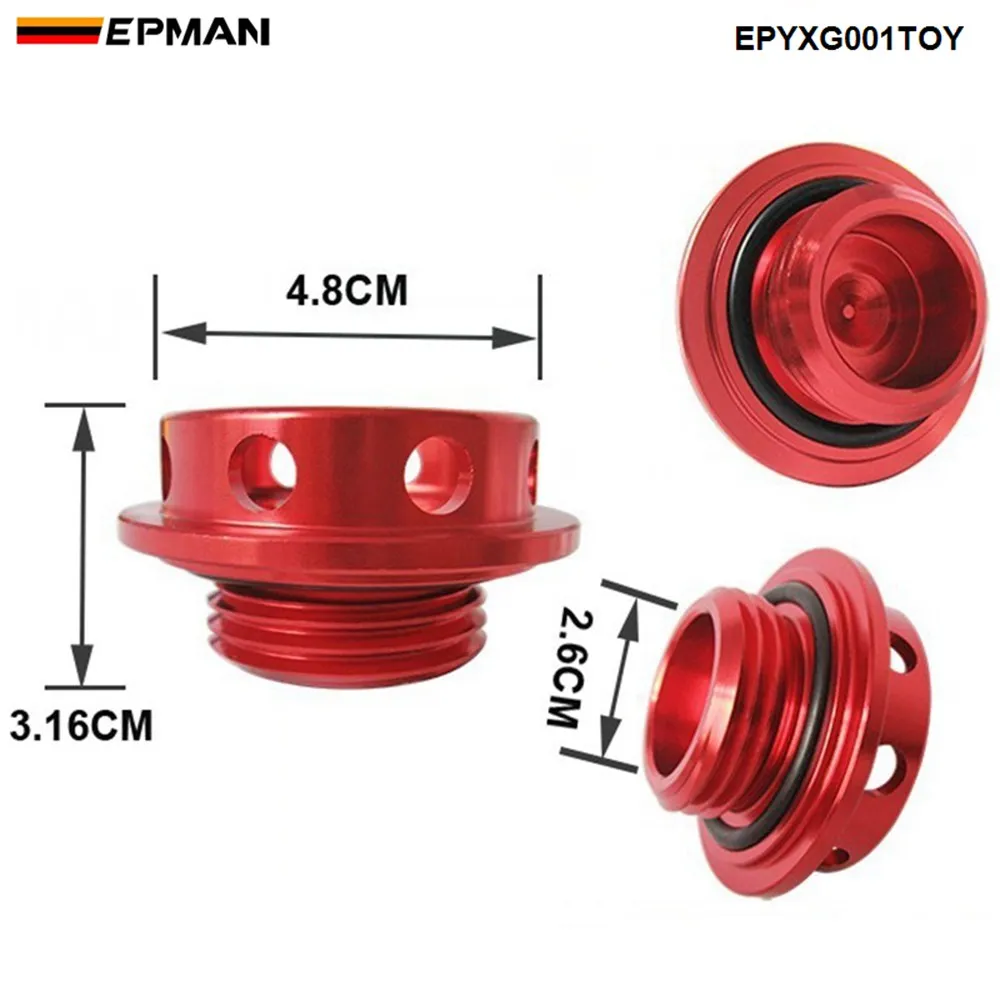 Limited Edition Billet Aluminum Engine Oil Filter Cap Fuel Tank Cover Plug For Toyota EPYXG001TOY