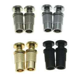 Dopro Locking Tailpiece Mounting Studs Guitar Stop Bar Posts Wraparound Bridge Locking Posts Chrome/Nickel/Black/Gold