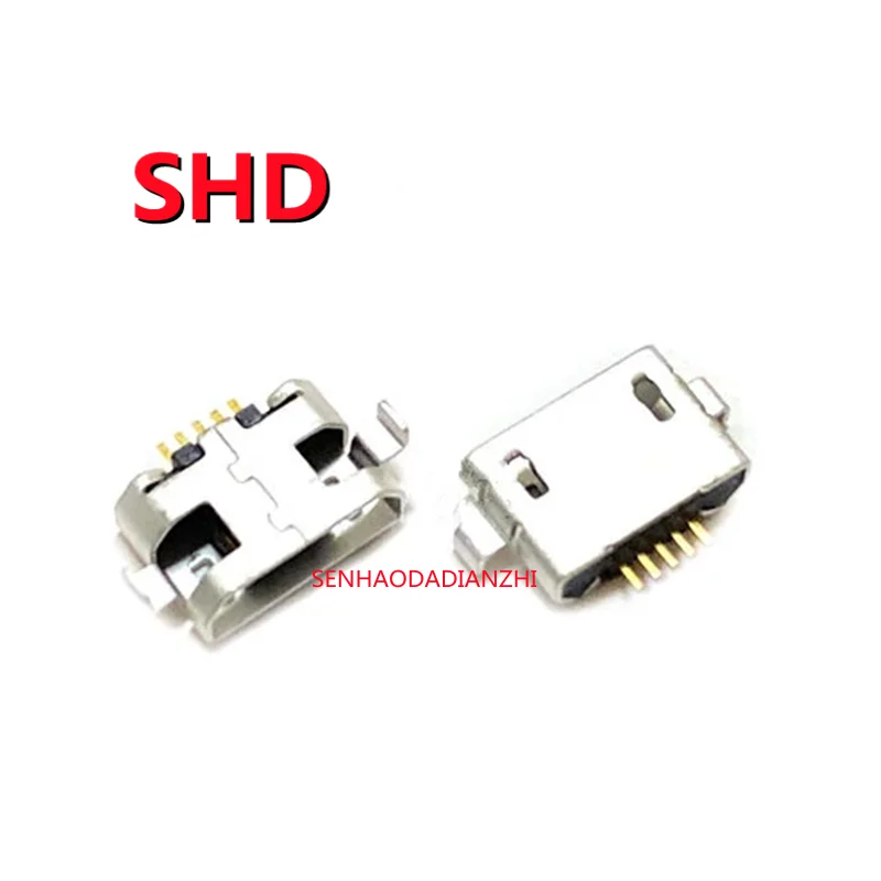 2PCS MICRO sinking board 1.0 pin USB 5P female seat sinking board 1.0 USB socket sinking board socket