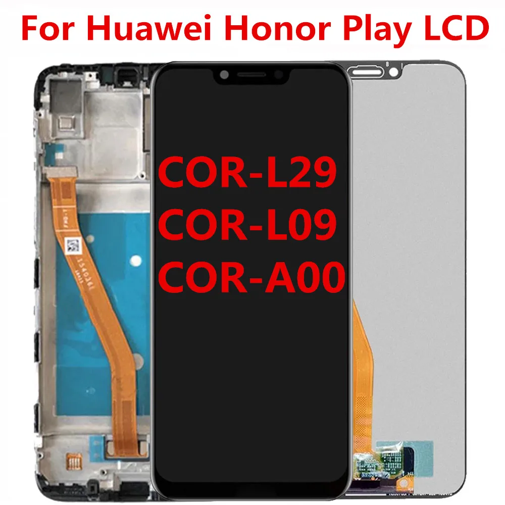 

For Huawei Honor Play LCD Display Screen Touch Panel Digitizer COR-L29 COR-AL00 With Frame For honor play lcd