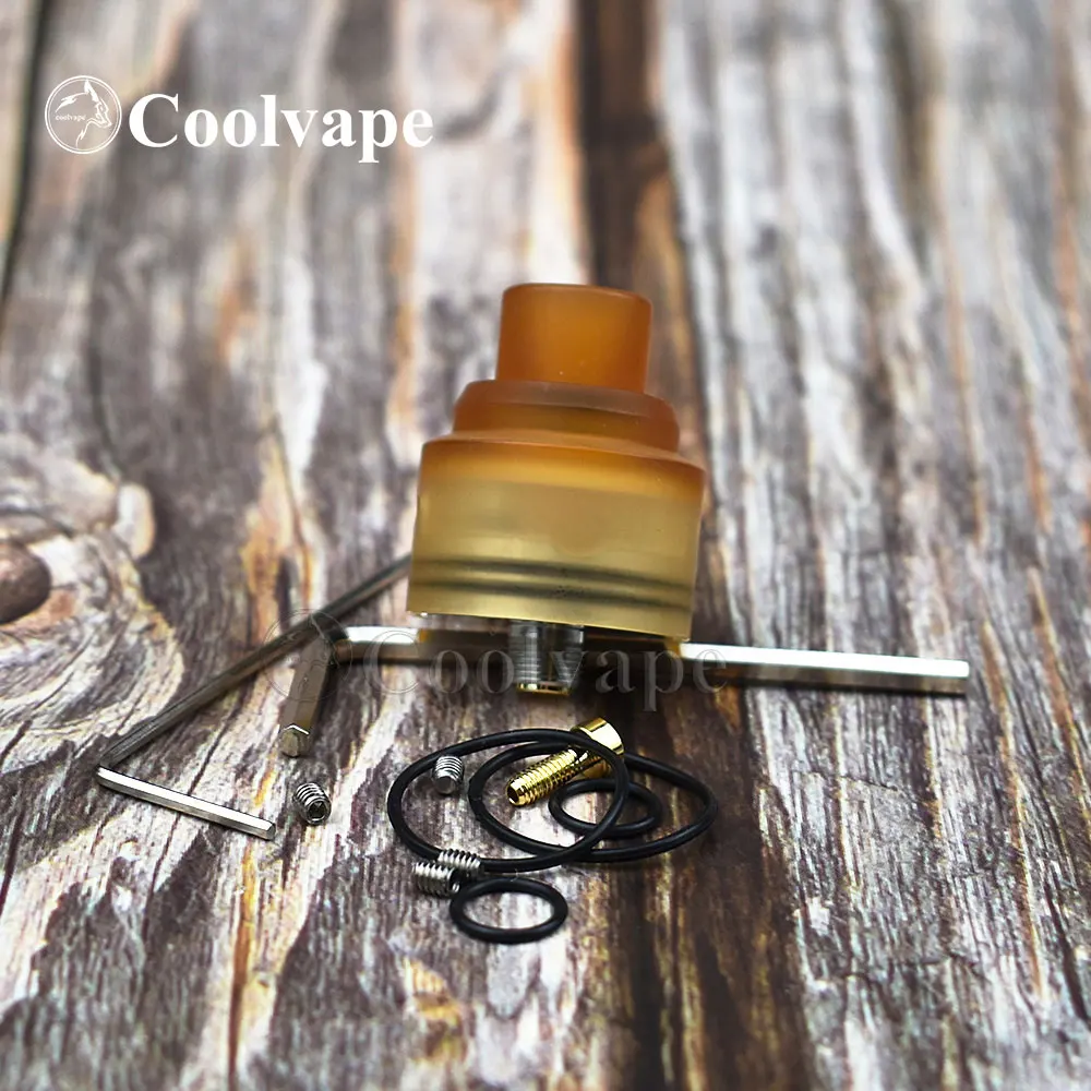 WOLF COOLVAPE-Atomizador Vape Reconstruível, Helio RDA, RDA, Fluxo de Ar Inferior, Tanque de Construção de Bobina, 22mm, Compatível com Haku Venna V2 RDA