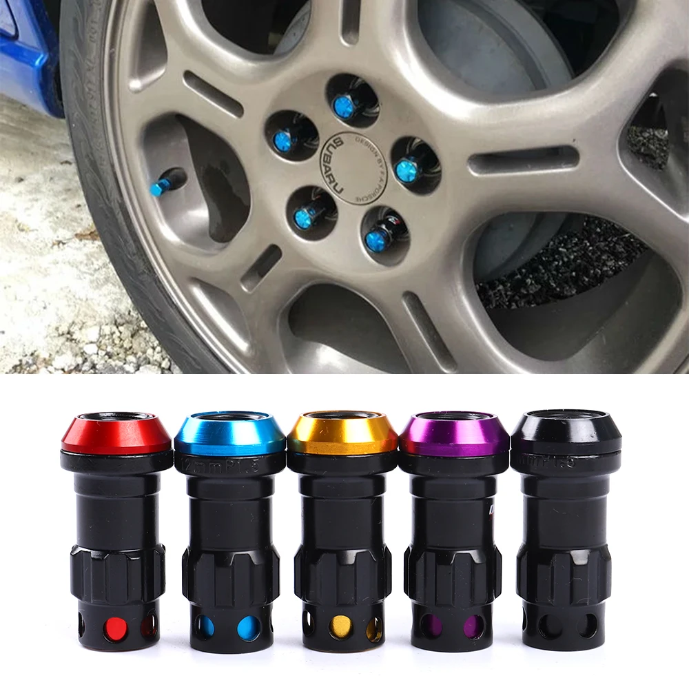 Racing Wheel Lug Nut 44mm Composite Lock Socket with Security Key M12xP1.5 M12xP1.25