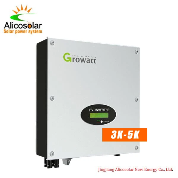 

high efficiency Growatt 3kw 5kw pv DC to ac solar power system inverter without battery on grid off grid hybrid