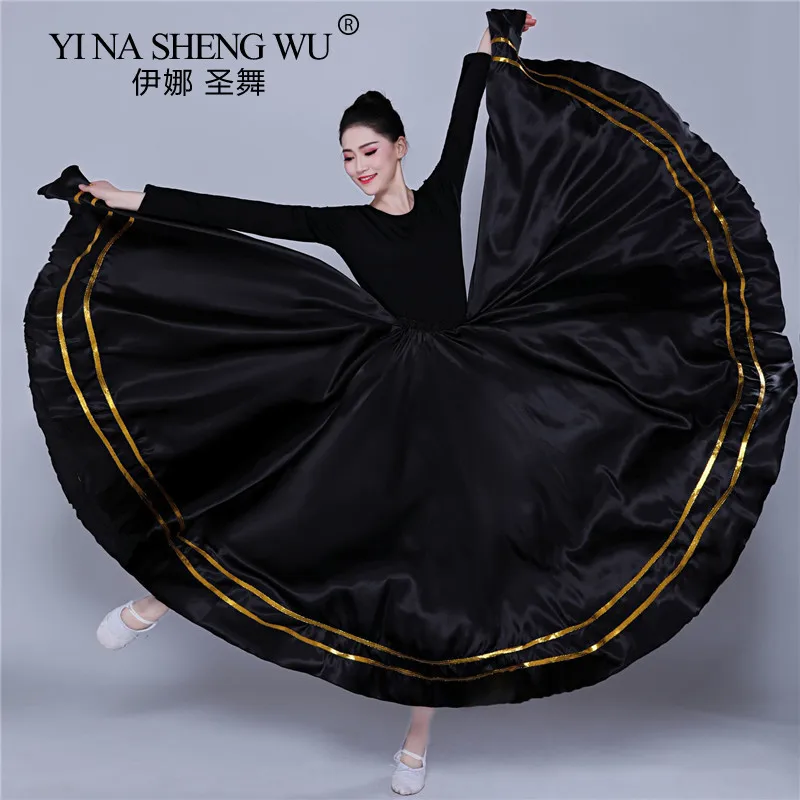 Fantasia feminina espanhola de chamamento, saia para dança do ventre, competição, vestidos grandes de balanço, estilo chinês