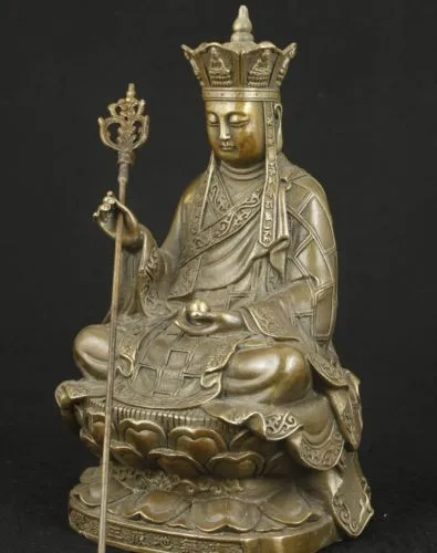 decoration brass factory outlets Pure Brass Elaborate Chinese Old Brass Collectable Handwork Buddha Statue