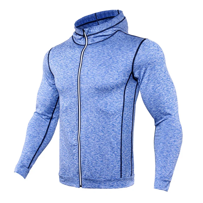 New Mens Giacche E Giubbotti Per Il Fitness Sport Cappotto Con Cappuccio Stretto Con Cappuccio Palestra di Formazione di Calcio Run Jogging Giacche