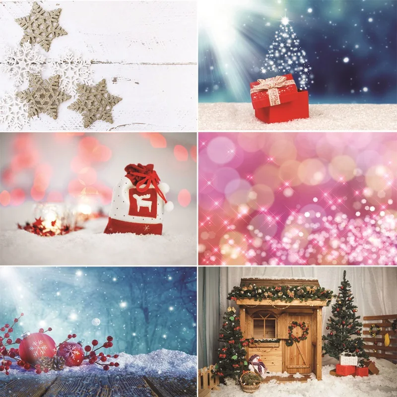 SHUOZHIKE Art Fabric Photography Backdrops Prop  Christmas   Photography Background NY6FD-6