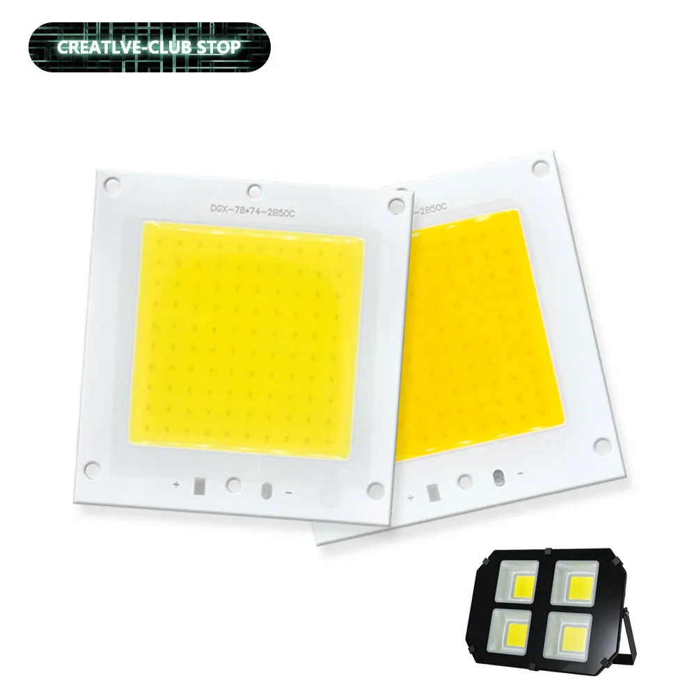 

50W High Brightness LEDs COB Lamp Bead DC 150V 300mA DIY Flood Light 50000LM Cold And Warm White LED Spotlight Outdoor Chip Lamp