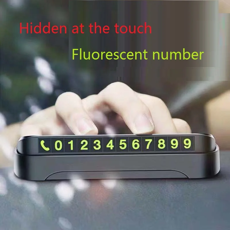 Car Temporary Parking Card Phone Number Card Car Flip Number Temporary Parking Card Car Accessories Parking Car Accessories Inte