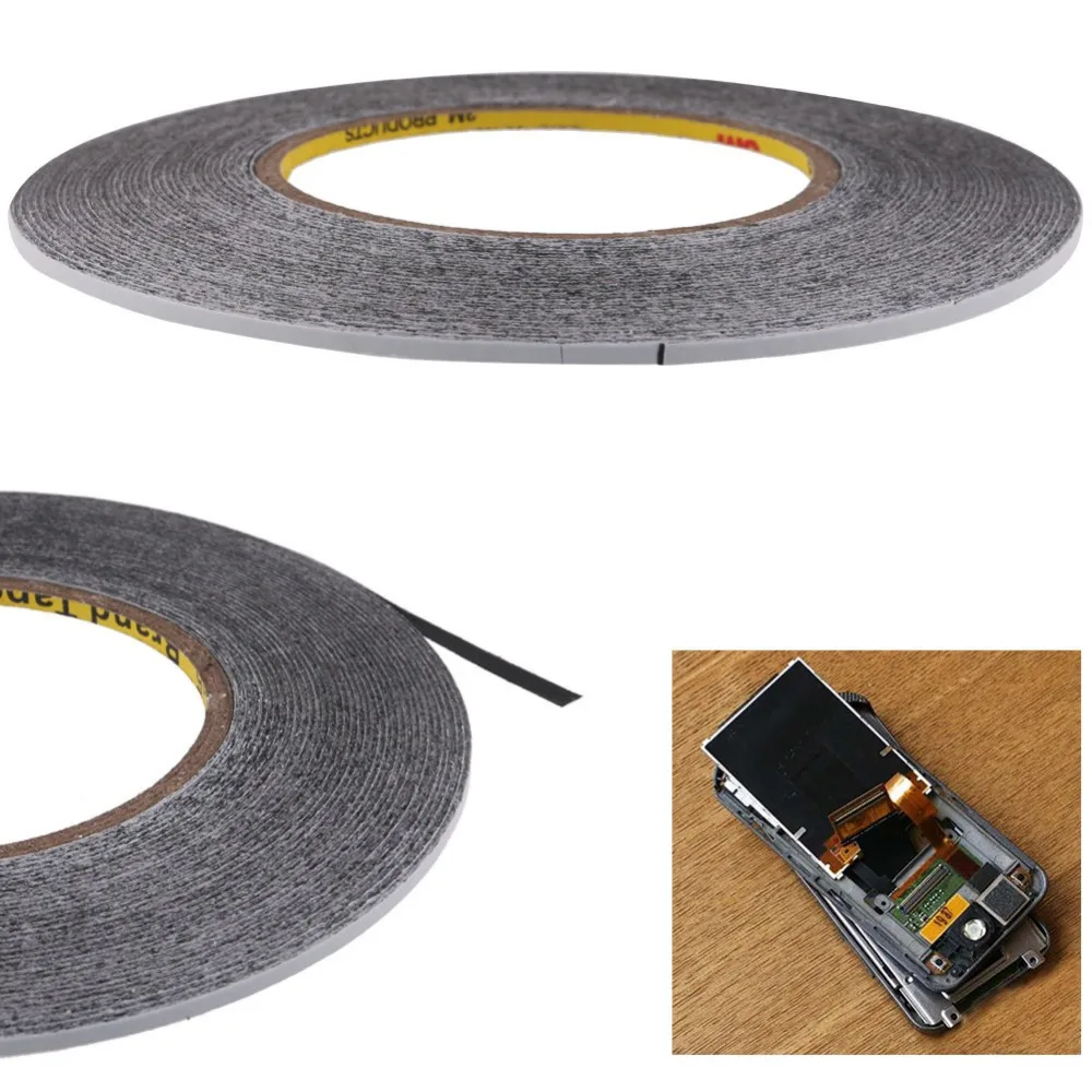 3MMx50m Double Sided Adhesive Tape Glue Sticker Fix For Cellphone Touch Screen LCD Mobile Phone Repair Tape