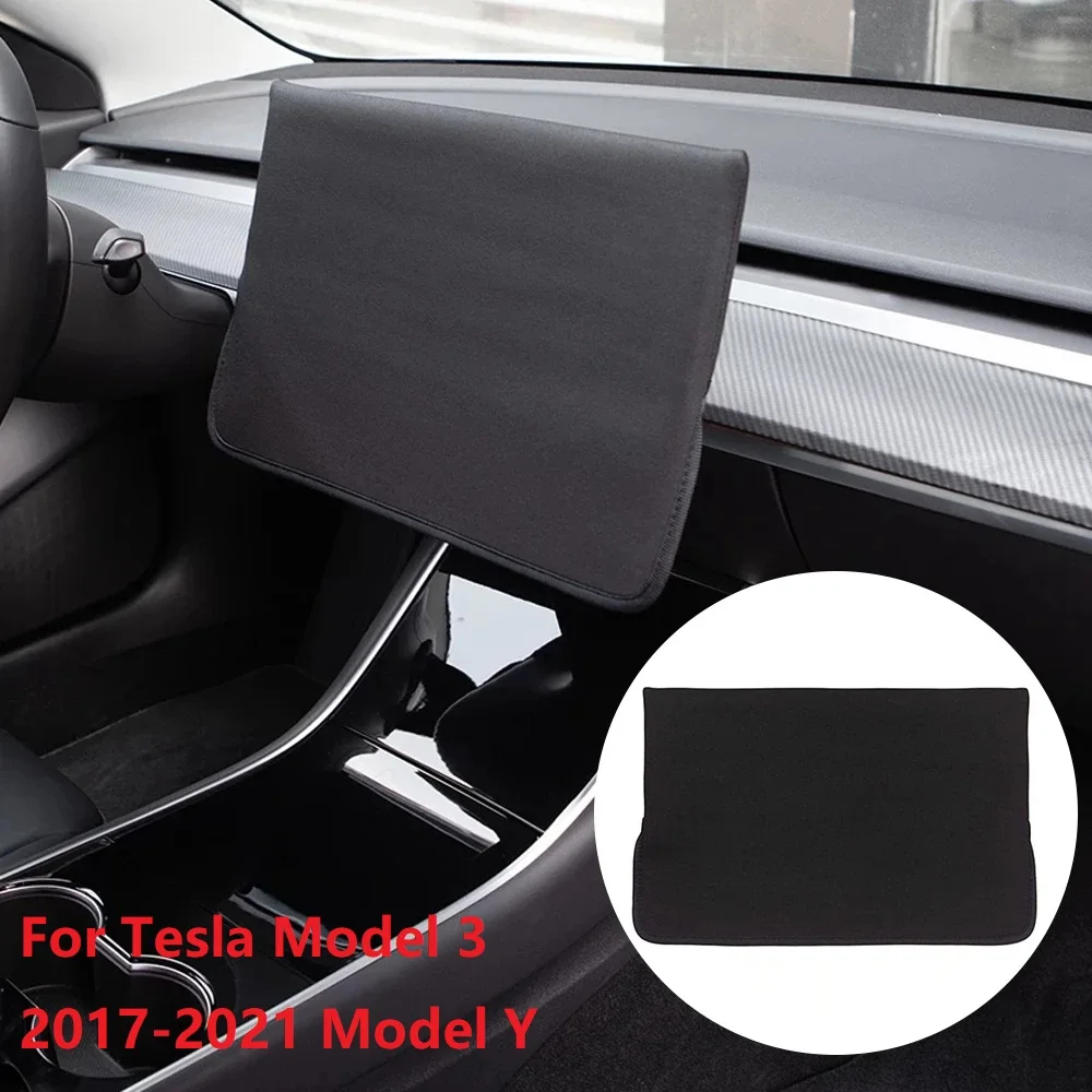 

Для Tesla модель 3 2017-2021 модели Y привод центрального автомобильного Управление навигации Экран крышка Зонт Экран протектор Экран Пылезащитный чехол