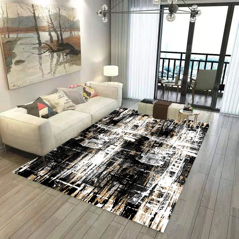 

Colored Quicksand Carpet Mat for Living Room Doormat Flannel Print Bedroom Non-slip Floor Rug 03