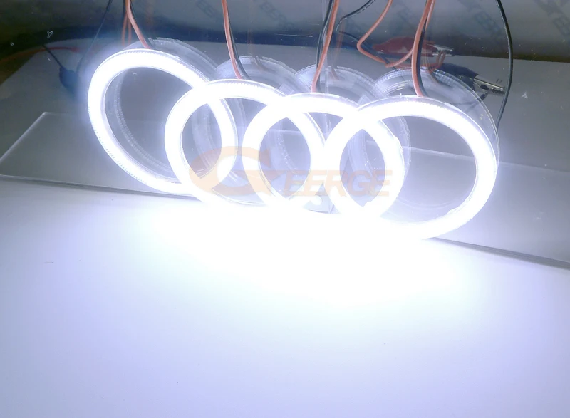 For MERCEDES BENZ S CLASS W216 C216 CL 600 500 63 65 AMG 2006-2009 Ultra Bright COB Led Angel Eyes Kit Halo Rings Day Light