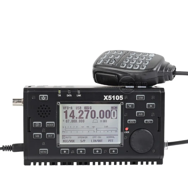 Xiegu-Récepteur Nato X5105 Outcentré avec sortie IF, toutes bandes couvrant SSB, CW, AM, FM, RTTY, PSK, VER3160.5-30MHz, 50-54MHz, 5W, 3800mAh HF