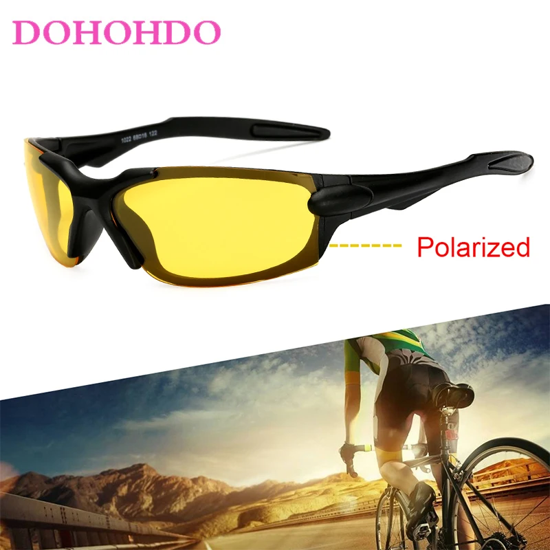 DOHOHDO Polarized Sunglasses Men Rimless Square Driving Sun Glasses Outdoor Driving Shades Goggle UV400 Eyewear Oculos De Sol