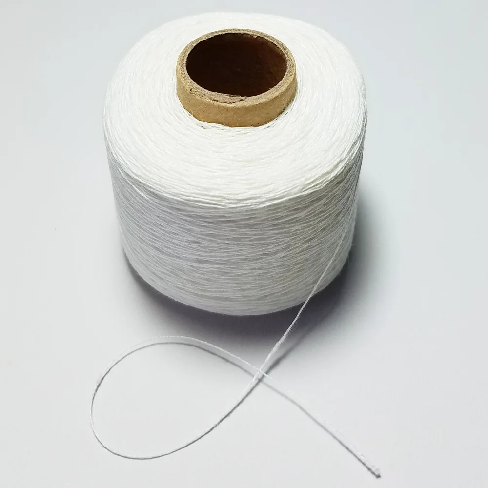 500m/roll hight quality white 100% Linen threads twine cords for sewing Knitting embroidery Weaving accessory DIY