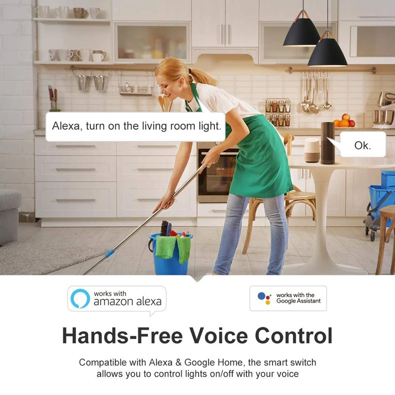 DIY WiFi светильник выключатель универсальный выключатель таймера приложение Smart Life Беспроводной дистанционного Управление работает с Google Home, Alexa