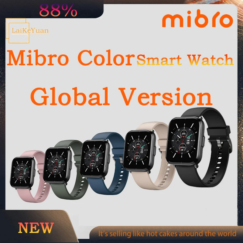 

Mibro Color New Smart Watch Smartwatch Women Men Pressure Measurement Spo2 Monitoring Multi-Language Android Ios Fitness Watch