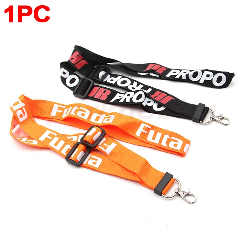 1PC Futaba JR Neck Strap Adjustable Lanyard Metal Hook Orange Black Remote Controller Transmitter RC Radiolink Flysky Wfly DIY