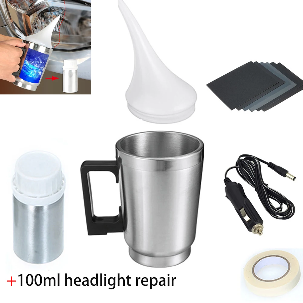 800ML Car Headlight Repair Refurbishment Liquid Auto Headlight Restoration Agent Kit Scratches Lamp Renovation Agent