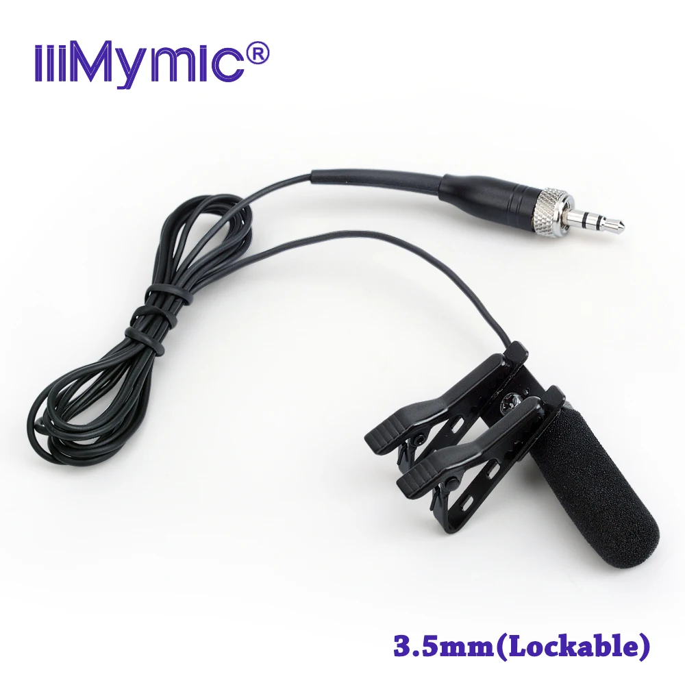 

iiiMymic Long Range Sound-absorbing Pro Lapel Mini Condenser Microphone for Sennheiser Wireless Transmitter 3.5mm Screw Jack